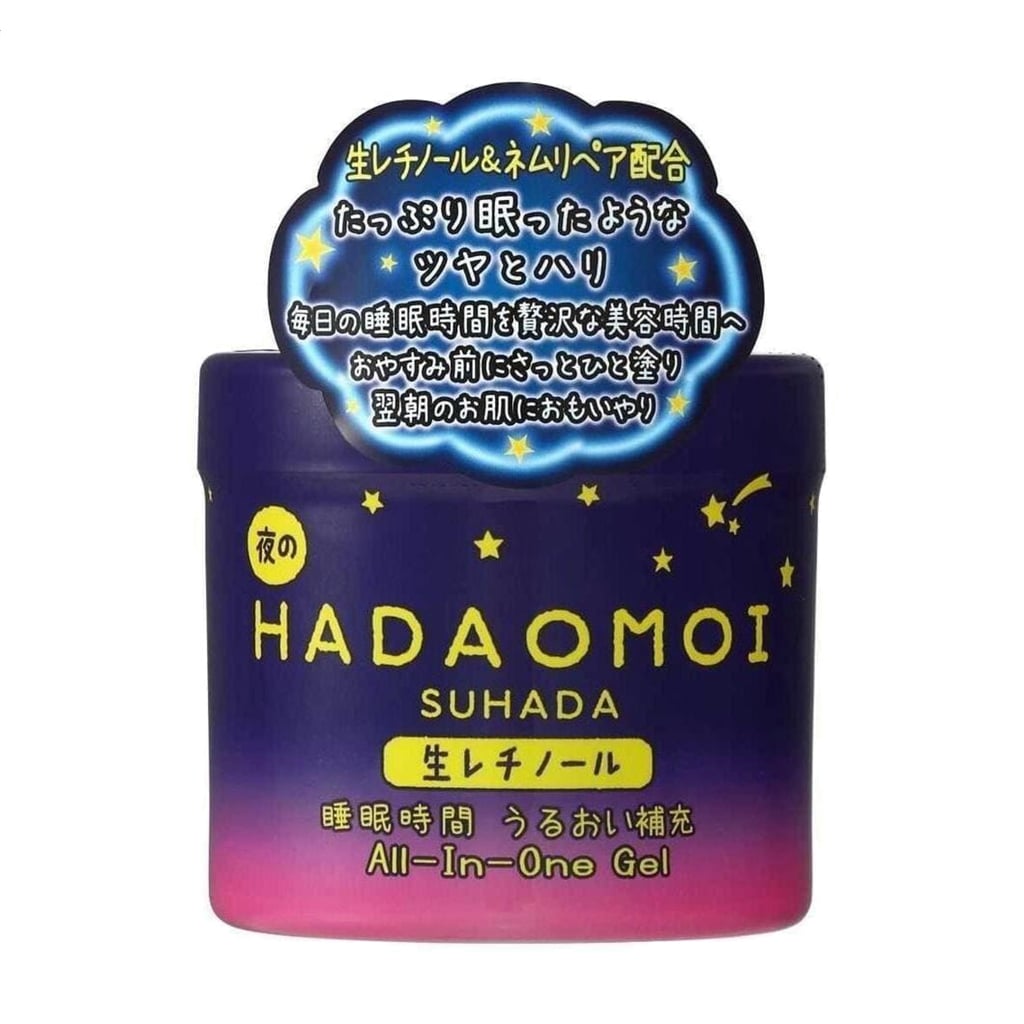 Нічний зволожувальний крем-гель для обличчя Kor Japan Hadaomoi Suhada Night All-In-One Gel з ретинолом, 290 г